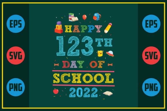 Celebrating 123th Day of School with Embroidery