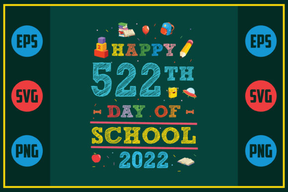 Celebrating 522 Days of School with Embroidery